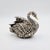A vintage D’Argenta silver-plated swan sculpture, handcrafted in Mexico City. The piece features a graceful curved neck,...
