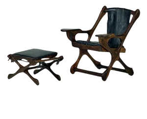 Rosewood Lounge Chair and Ottoman Don Shoemaker