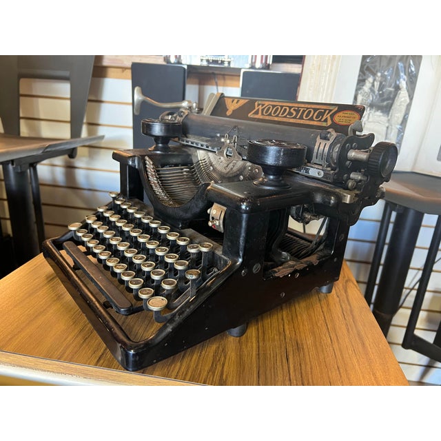 Vintage Woodstock Typewriter For Sale - Image 9 of 9