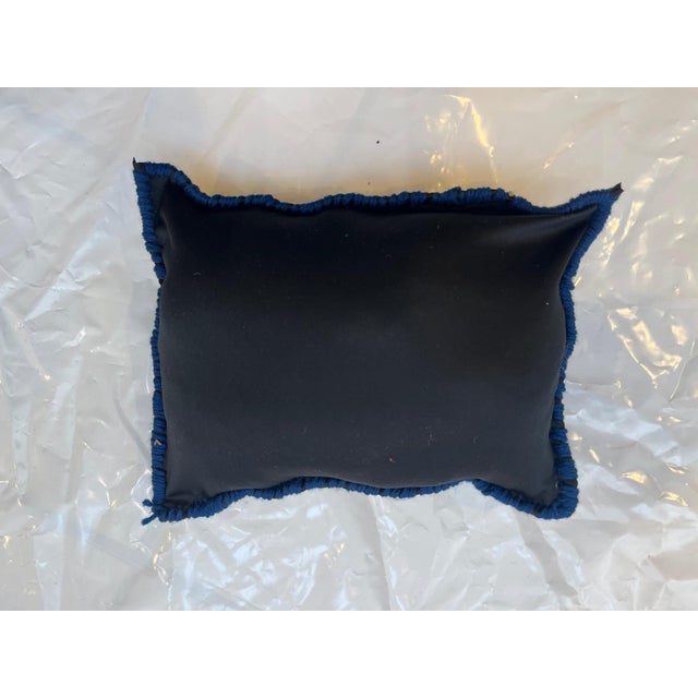 Pillow made with genuine hand made antique Persian malayer rug fragment- Poly fill with fabric backing , sewn closure