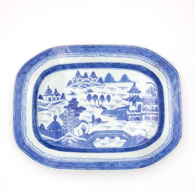 Chinese Canton Well and Tree Platter, China Circa 1860 For Sale - Image 3 of 9