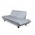 Leather Three-Seater Blue Ice Blue Manual Function Sofa by Koinor Rossini For Sale - Image 5 of 16