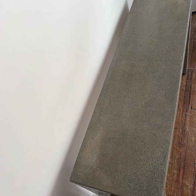 Cb2 Concrete Parsons Waterfall Console For Sale - Image 10 of 12