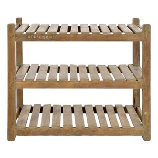3-Tier Wooden Leg Shelf For Sale