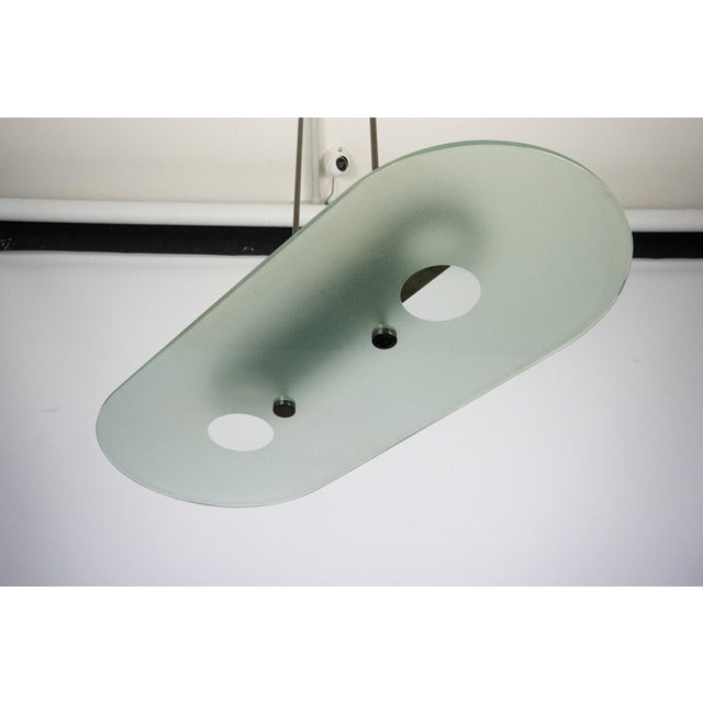 Mid-Century Chandelier in Brass and Glass from Lumi Milano, Italy, 1970s For Sale - Image 6 of 11