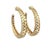 Contemporary John Hardy Gold Hoop Earrings Dot Collection 18k Yellow, 2 pieces For Sale - Image 3 of 10