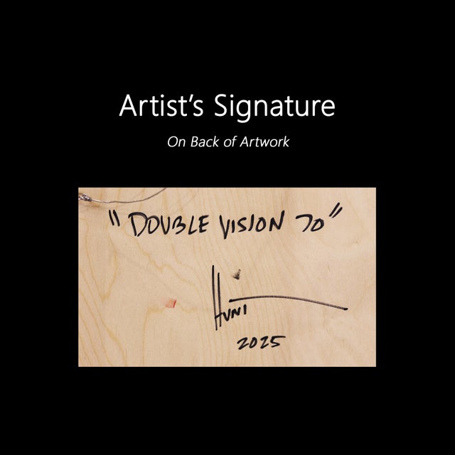 Double Vision 70 - Modern Shiny Resin Minimalist Vibrant Red Abstract Original Artwork by Ricky Hunt For Sale - Image 9 of 9