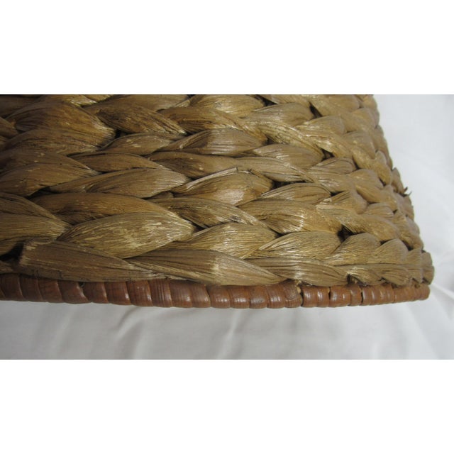Mid 20th Century 10" Water Hyacinth Woven Lamp Shade For Sale In New Orleans - Image 6 of 11
