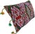 Green Mid 20th Century Diamond-Patterned Pillow With Colorful Berber Tattoos For Sale - Image 8 of 11
