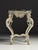 Black French Side Table in Hand-Carved Wood with Marble Top For Sale - Image 8 of 18