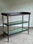Traditional Late 20th Century Baker Jacques Garcia Tiered Mahogany Mirrored Beveled Glass Drybar Side Table For Sale - Image 3 of 12