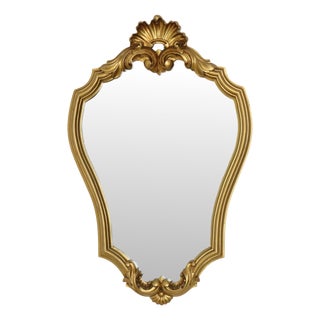 Vintage Gold Mirror, 1960s For Sale