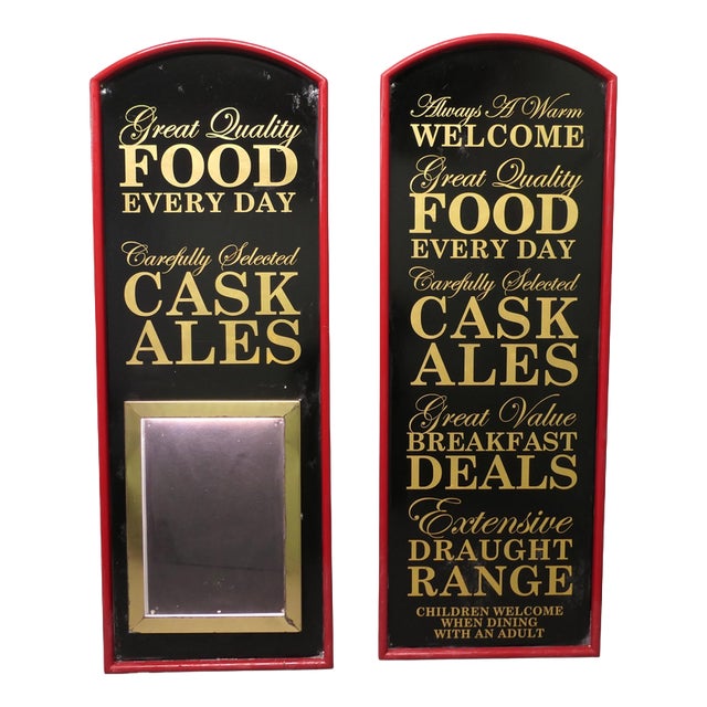 Vintage Illuminated Menu Board and Restaurant Welcome Board, 1960s, Set of 2 For Sale