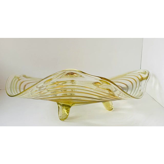Interesting freeform centerpiece bowl by well known Vermont artist Peter Bramhall who was one of the pioneers of the...