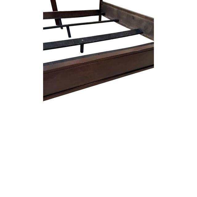 Cream Drexel Heritage King Bed With Tufted Headboard For Sale - Image 8 of 11