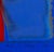 Abstract Striking Vintage Abstract / Pop-Inspired Original Artwork – Blue & Red Composition For Sale - Image 3 of 5