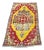 Vintage Turkish Red and Yellow Rug For Sale