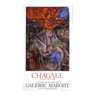 Marc Chagall, Violin Player, 1979, Screen Print For Sale