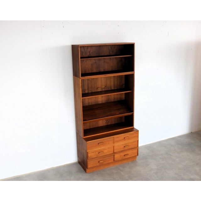 Vintage Modular Wall Cabinet in Glass and Teak, 1960s For Sale - Image 13 of 18