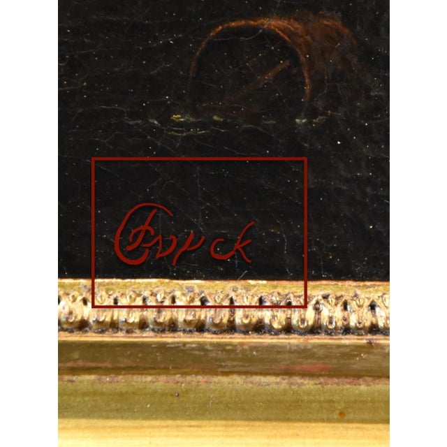 Thomas Wyck, View of Mediterranean Landscape, 1660, Oil on Canvas For Sale - Image 4 of 16