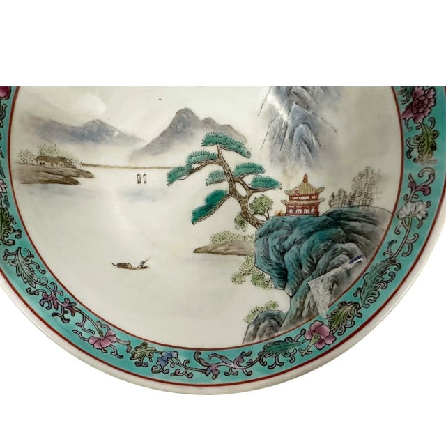 Mid 20th Century Mid 20th-Century Chinese Famille Rose Porcelain Bowl For Sale - Image 5 of 9