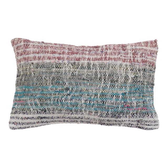 Striped Decorative Kilim Pillow Cover For Sale