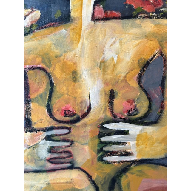 "Woman with Roses" 2023 by Noted Palm Springs Artist Shawn Savage For Sale - Image 12 of 12