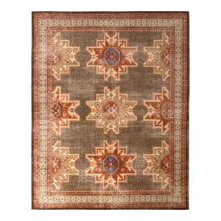 Rug & Kilim’s Etoile Rug in Red and Brown, 8x10 For Sale
