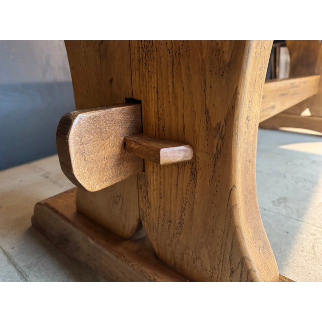 Oak Farmhouse Dining Table, 1930s For Sale - Image 11 of 14