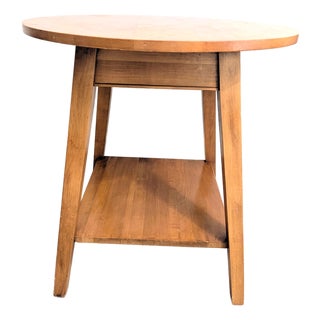 Late 20th Century Vintage Ethan Allen Country Colors Collection Side Table For Sale