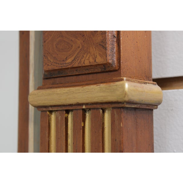 Glass Drexel Heritage Neoclassical Trumeau Wall Mirror For Sale - Image 7 of 14