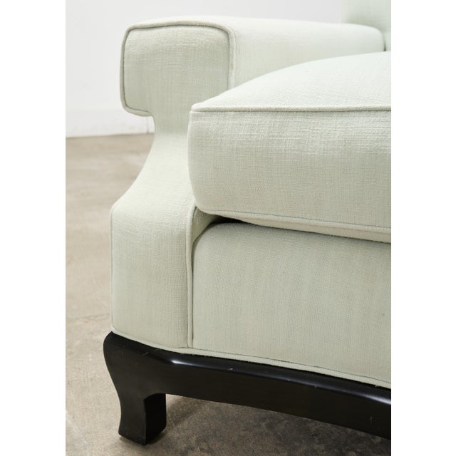 Pair of A. Rudin 619 Modern Ebonized Ming Style Lounge Chairs For Sale - Image 15 of 18