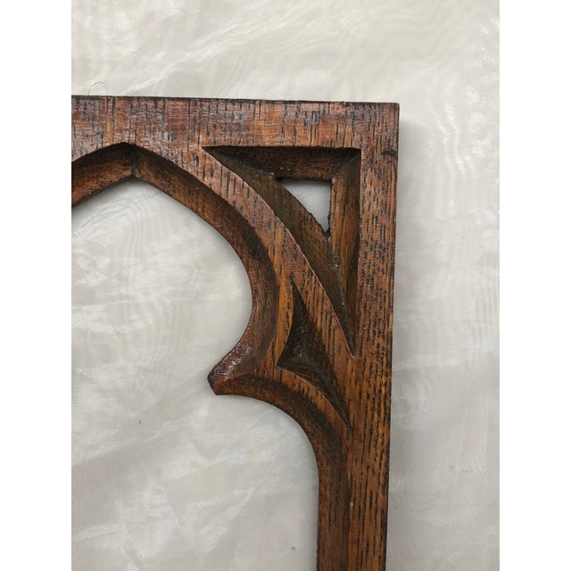 Antique Gothic Hand Carved Wood Panel Frame for Wall Decor Chairish