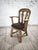 Dutch Brutalist Oak Armchair with Leather Seat, 1970s For Sale - Image 12 of 16