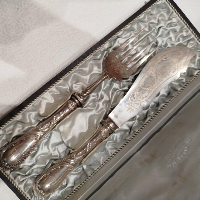 Silver Cutlery Set, 1800s, Set of 2 For Sale - Image 4 of 18