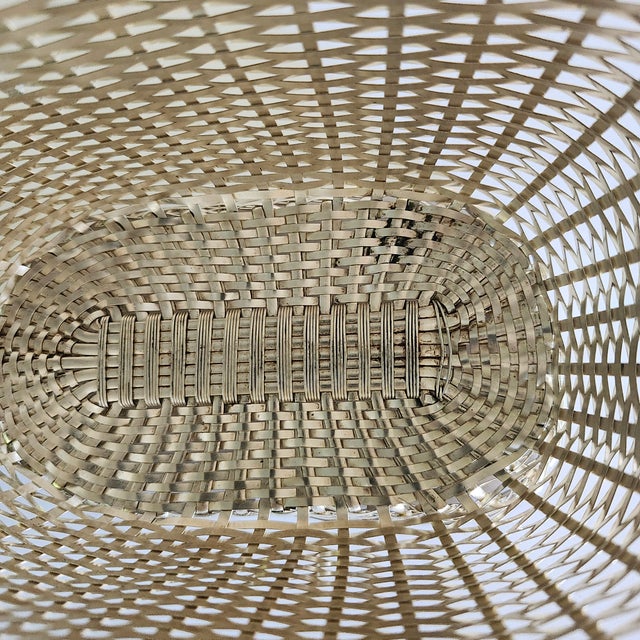 Mid 20th Century Vintage France Wine Caddy Bottle Holder in Woven Design For Sale - Image 5 of 6