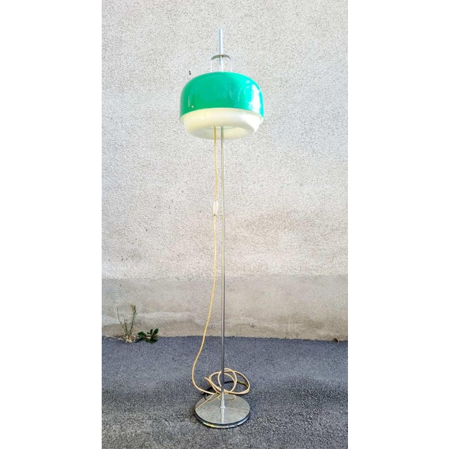 Mid-Century Green Medusa Floor Lamp by Luigi Massoni for Guzzini, Italy, 1970s For Sale - Image 12 of 15