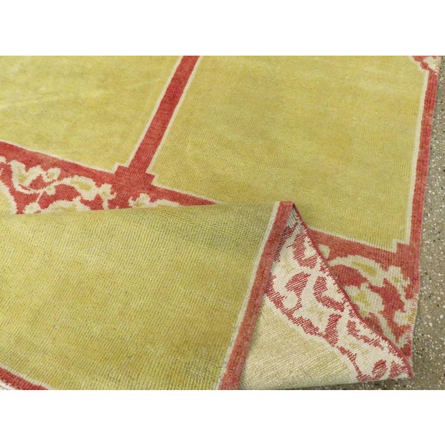 Galerie Shabab Collection Mid-20th Century Turkish Anatolian Square Carpet For Sale - Image 9 of 10