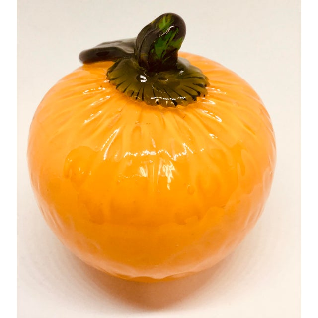 Vintage Murano Glass Orange Fruit Chairish