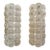 Pair of Large Scale Murano Sconces With White Discs For Sale