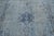 Textile Floral Designed Persian Overdyed Wool Rug in Blue and Gray For Sale - Image 7 of 9