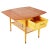 1970s Custom Handcrafted Teak Drop Leaf Table With Wine Storage For Sale - Image 5 of 8