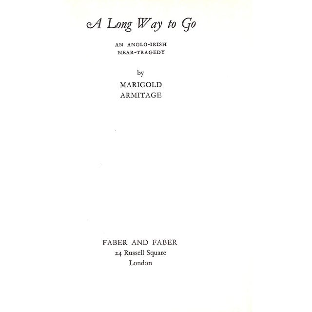 Traditional "A Long Way to Go an Anglo-Irish Near-Tragedy" 1960 Armitage, Marigold For Sale - Image 3 of 3