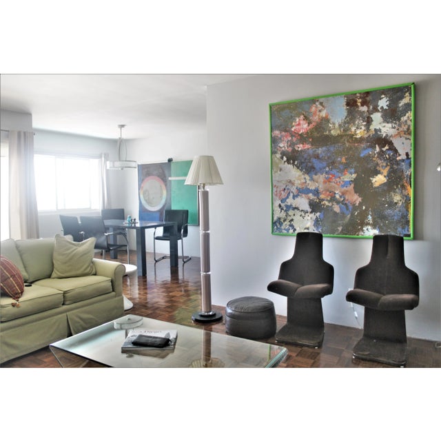 80's Glam Modern Floor Lamp For Sale - Image 4 of 5