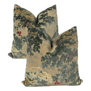 La Foret Two-Sided Pillow Covers - A Pair For Sale