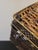 Wood Vintage Wicker Weave Brass Tissue Box Cover MCM For Sale - Image 7 of 10