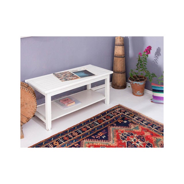 Decorative Antique Caucasian Wool Rug - 4`10" X 11`1" For Sale - Image 4 of 6