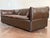 Brown Vintage 1970's Danish Modern Leather Sofa For Sale - Image 8 of 16