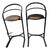 Mid Century Art Deco Modern Amisco Gibo Barstool Pair 1978-1990 For Sale