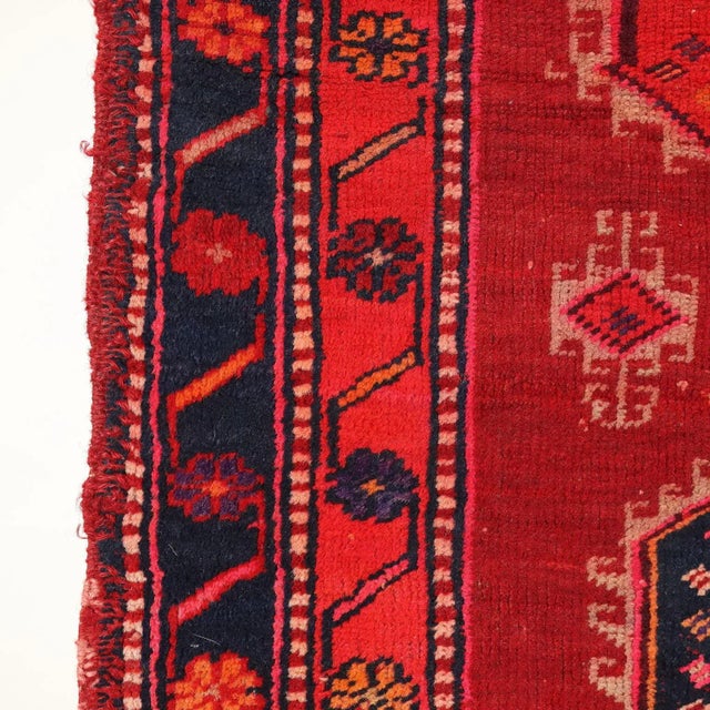 Wool Thin Knot Handmade Karabakh Rug, Caucasus For Sale - Image 6 of 13